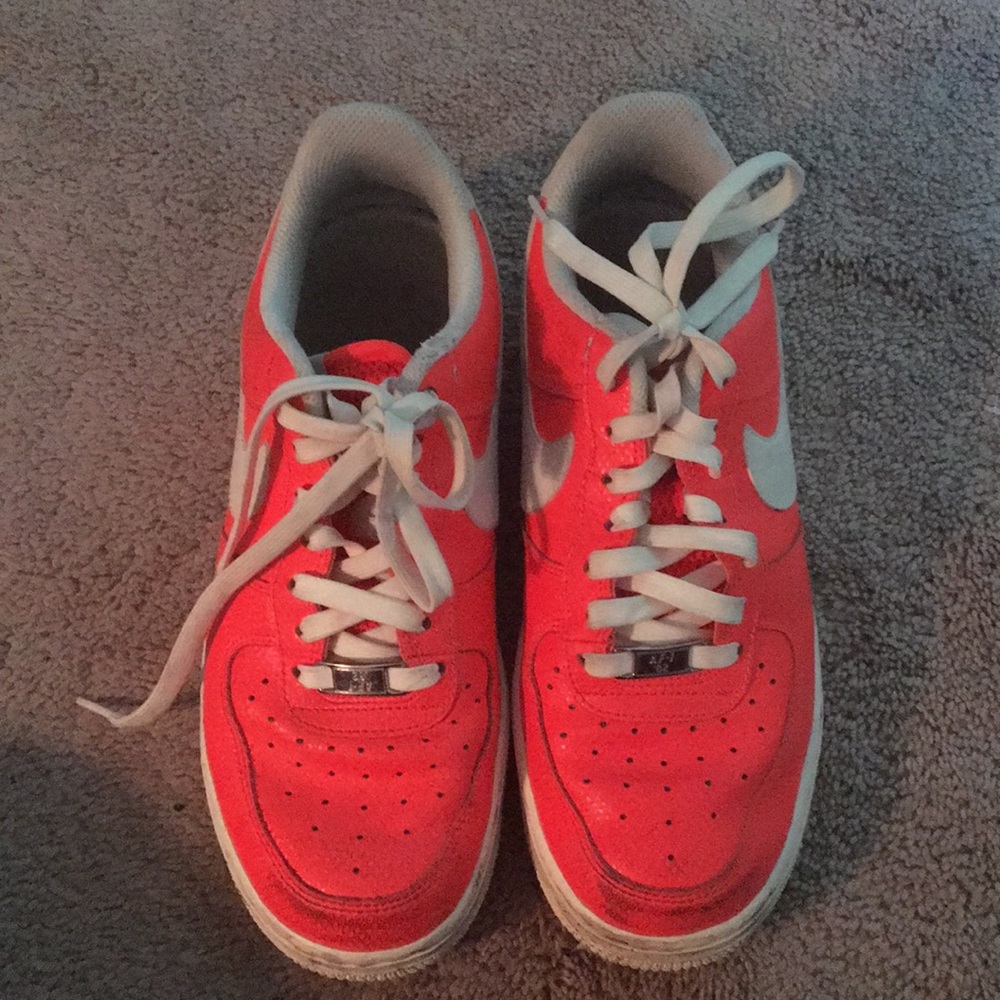 neon orange nike airmax